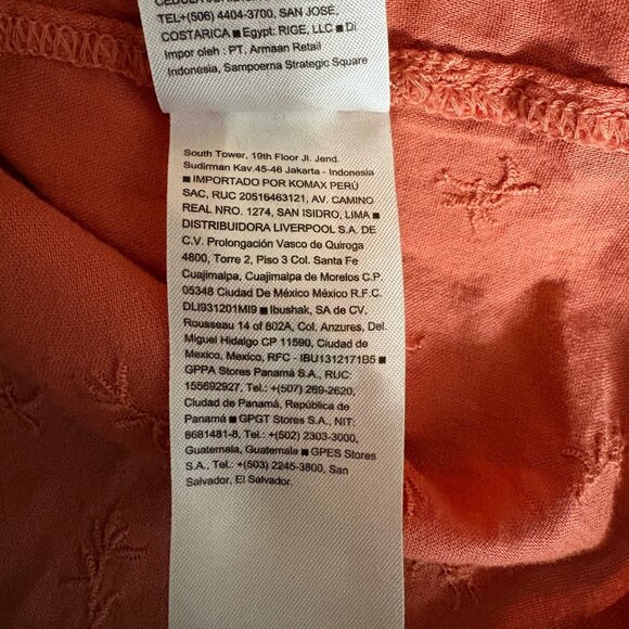 Old Navy Blouse Women Sz Large Embroidered Button-Down Puff Sleeves Peasant Top - Picture 9 of 13